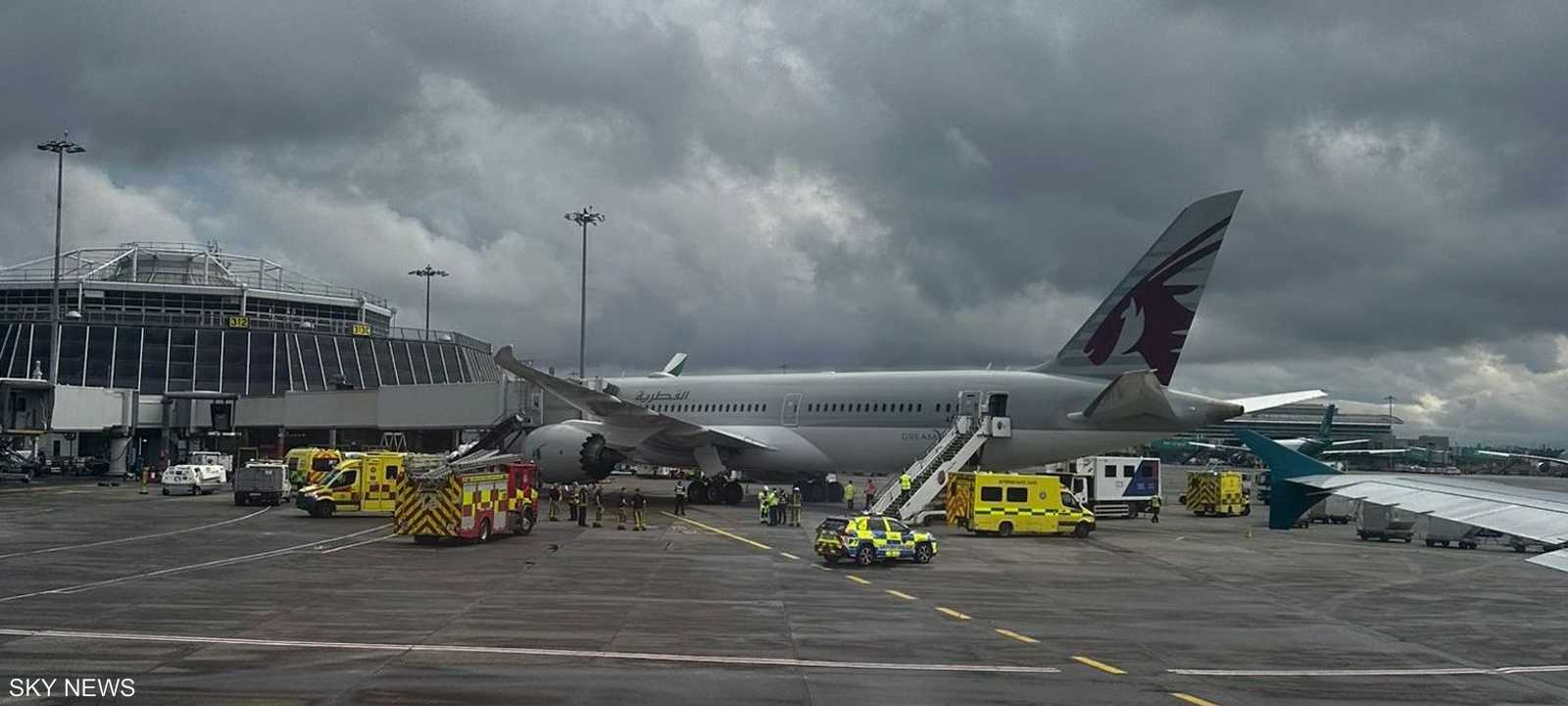 هبطت الطائرة بسلام في مطار دبلن