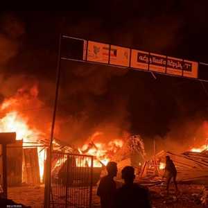 استهداف غارات إسرائيلية خيام النازحين برفح