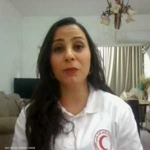 الناطقة باسم الهلال الأحمر الفلسطيني نيبال فرسخ