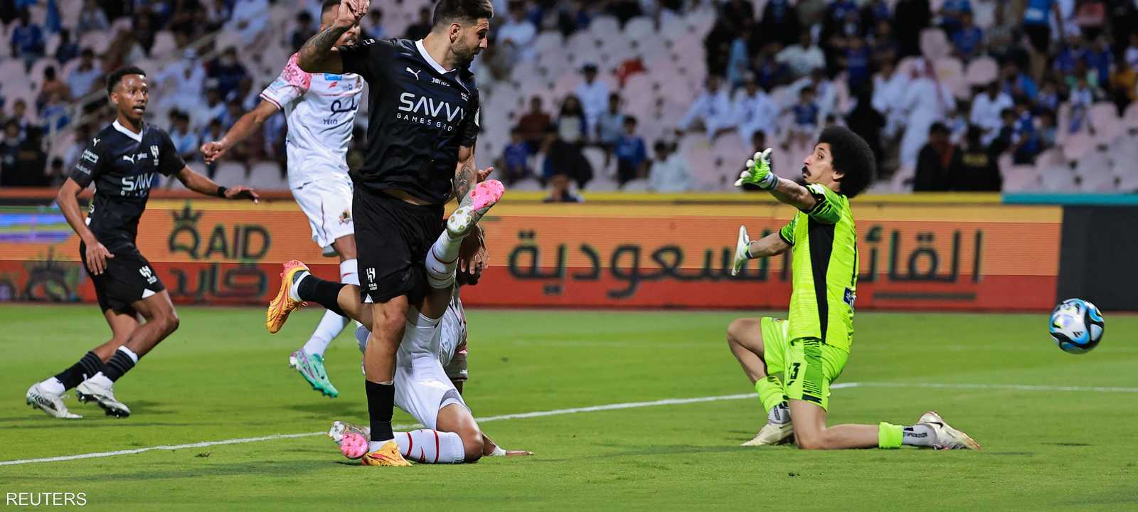 من مباراة الهلال والوحدة