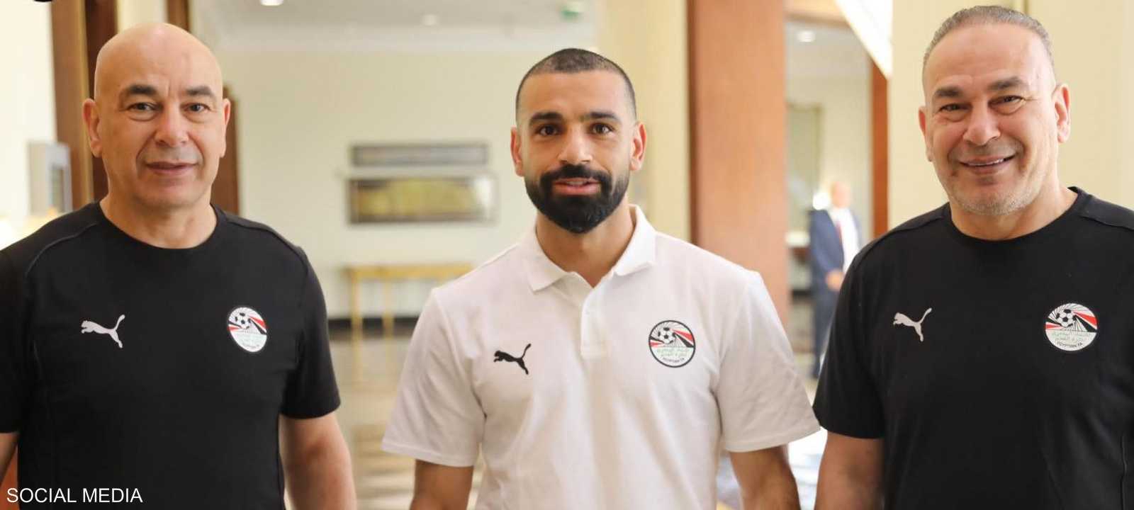 محمد صلاح انضم لمنتخب مصر بقيادة حسام حسن