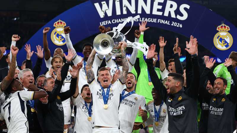 فرحة ريال مدريد بالفوز بدوري أبطال أوروبا