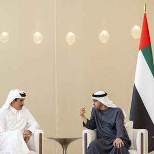استعرض رئيس الإمارات وأمير قطر عددا من القضايا