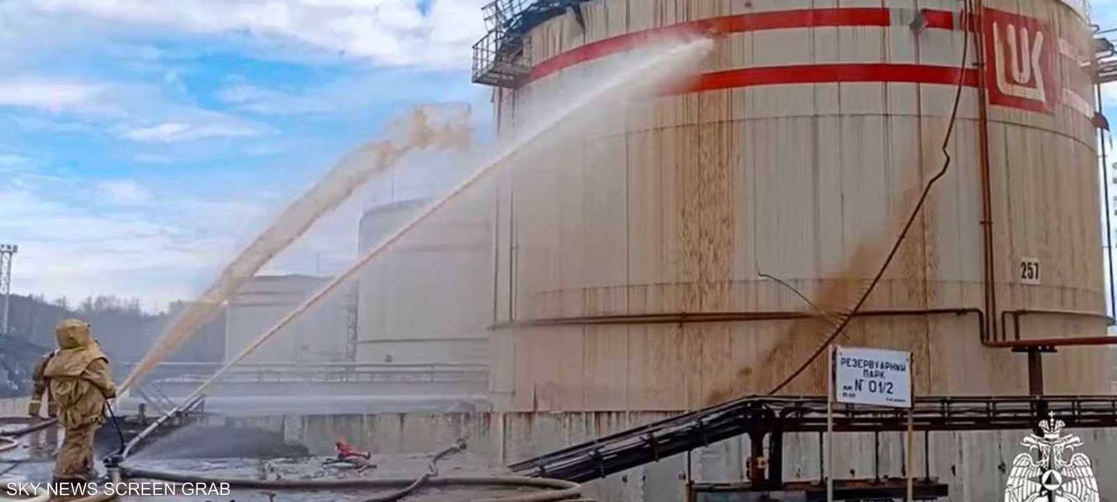 روسيا تقول إن الحريق وقع لأسباب فنية