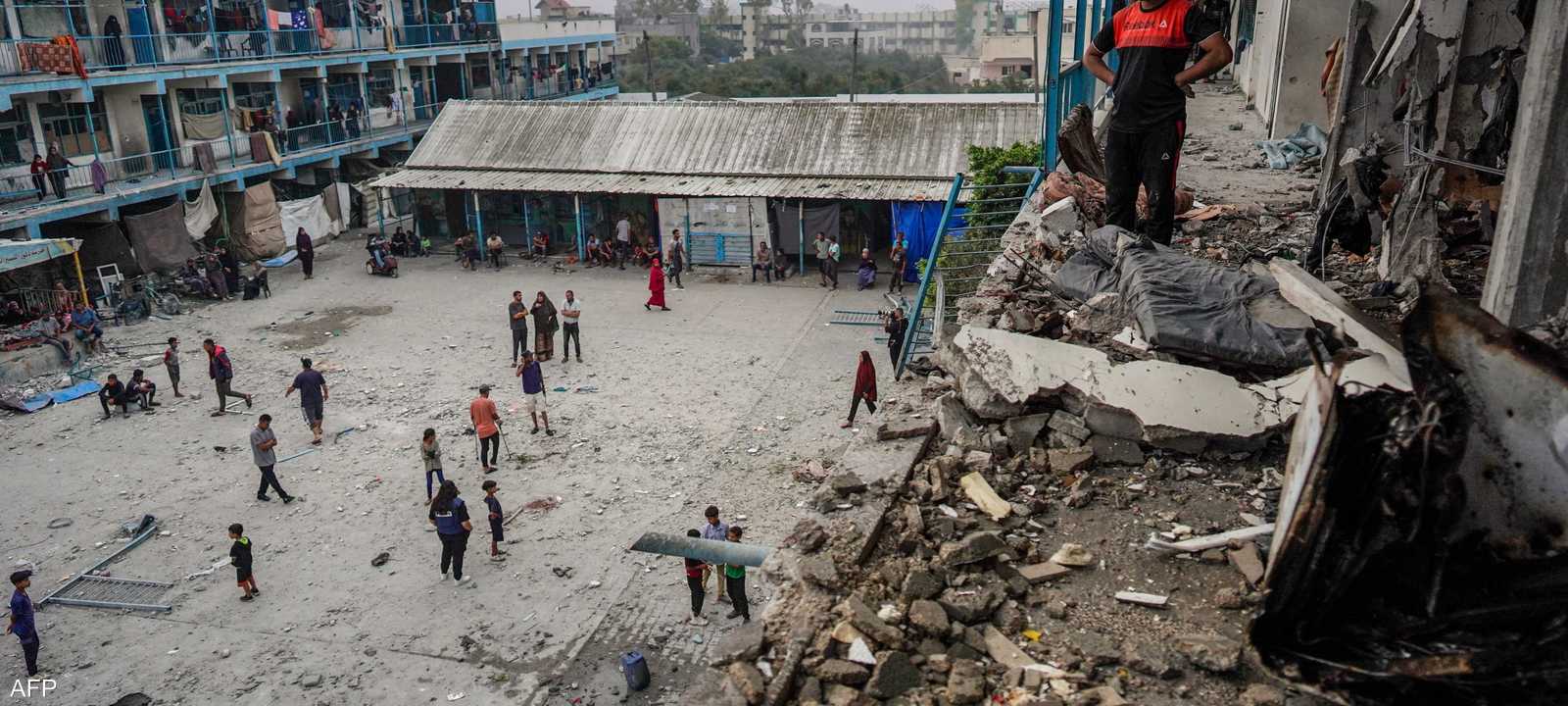 غارة إسرائيلية على مدرسة وسط غزة