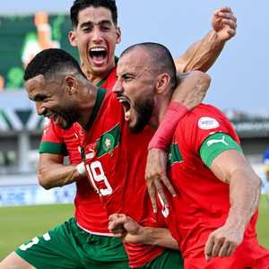 أرشيفية للاعبين من المنتخب المغربي