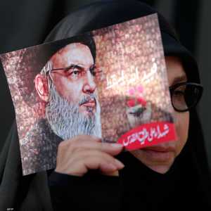 صورة زعيم حزب الله اللبناني حسن نصر الله