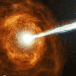 رسم توضيحي لانفجارات أشعة غاما