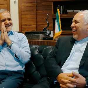 ظريف كان شخصية بارزة في حملة يزشكيان