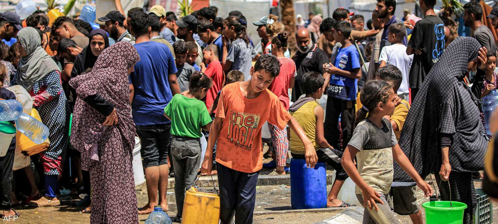 قطاع غزة يعاني نقصا حادا في المياه جراء الحرب