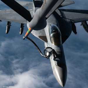 طائرة للجيش الأميركي فوق منطقة مسؤولية القيادة المركزية