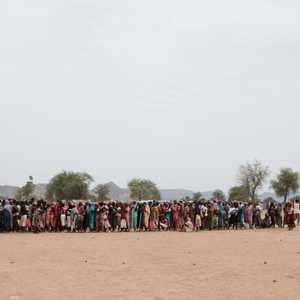 عشرات النازحين في جنوب كردفان في انتظار المساعدات