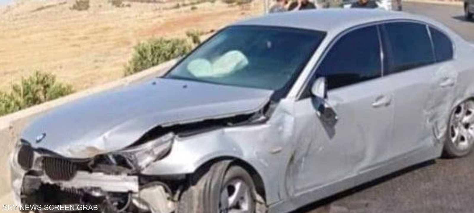صورة متداولة للسيارة عقب الحادث