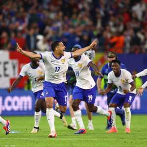لحظة فوز المنتخب الفرنسي