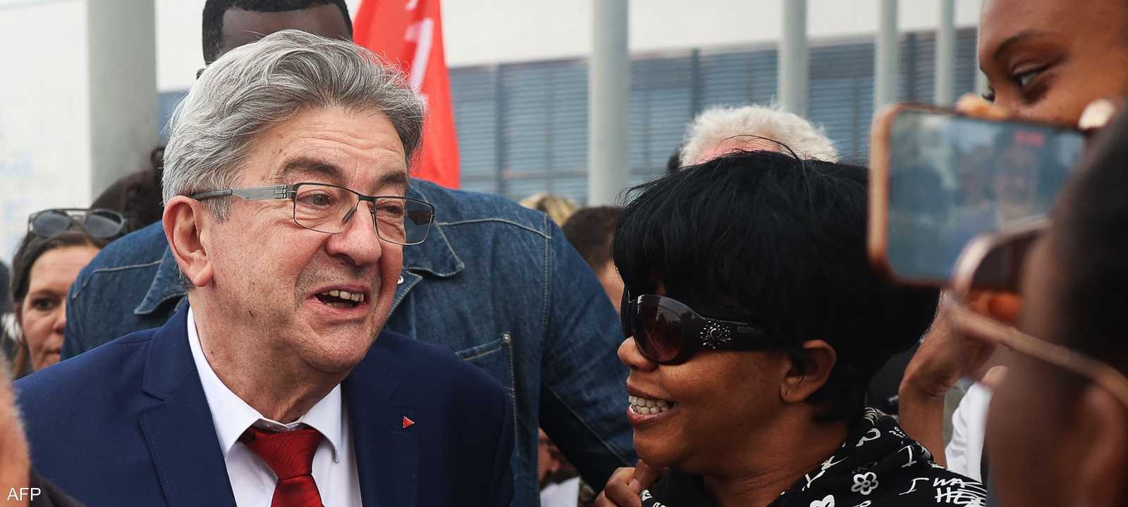 زعيم ائتلاف اليسار الفرنسي جان لوك ميلونشون