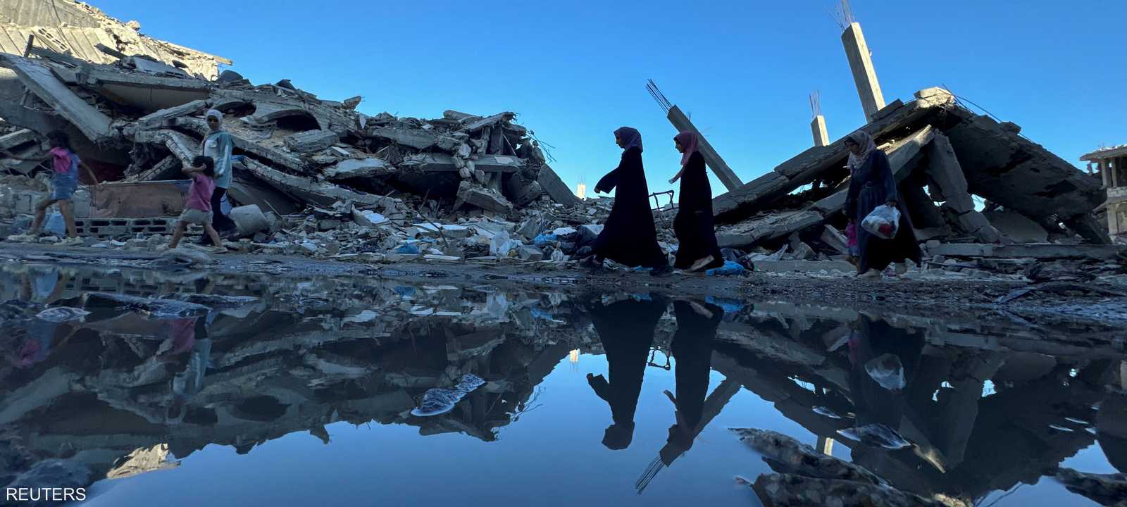 من آثار الدمار في غزة.. أرشيفية