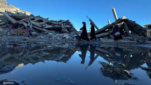 من آثار الدمار في غزة.. أرشيفية