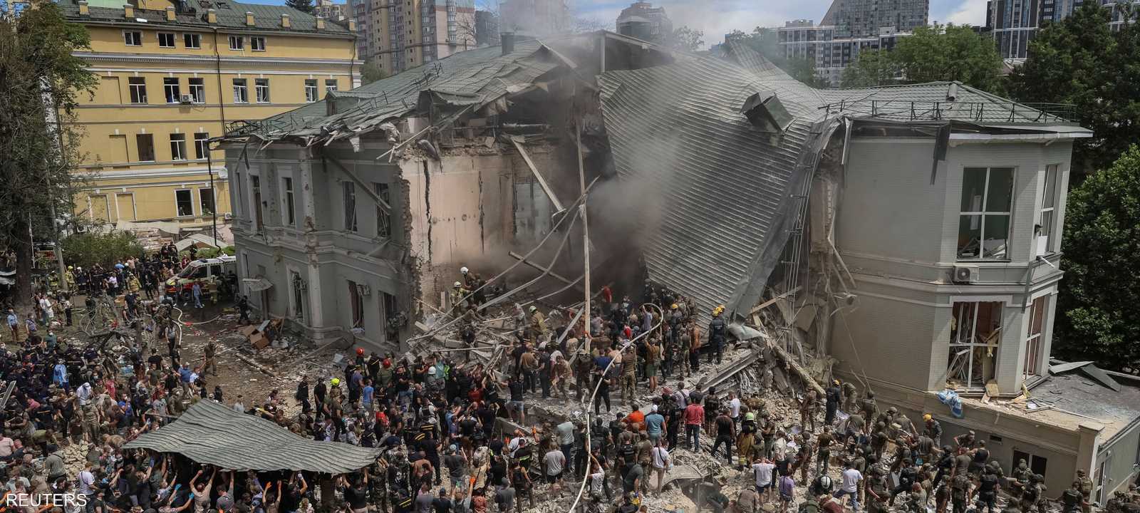 تقول كييف إن موسكو قصفت مستشفى للأطفال