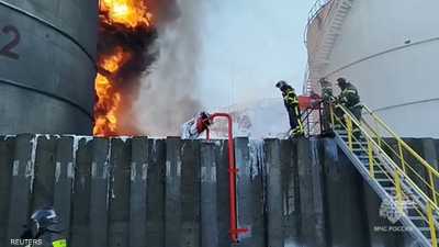 أرشيفية.. حريق بصهريج للنفط في روسيا