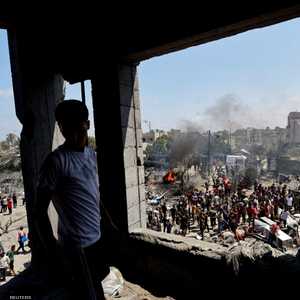 من القصف الإسرائيلي على المواصي