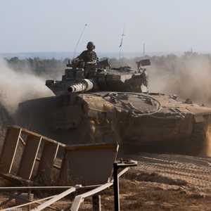 أرشيفية لدبابة إسرائيلية على حدود غزة