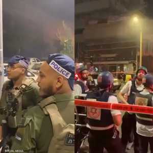 انتشار أمني في موقع الانفجار