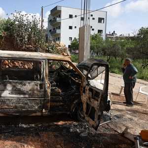 مستوطنون حرقوا سيارة فلسطيني في الضفة الغربية.. أرشيفية