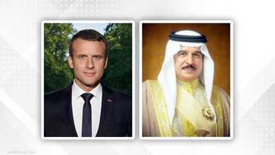 ملك البحرين والرئيس الفرنسي