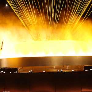 إشعال مرجل الأولمبياد