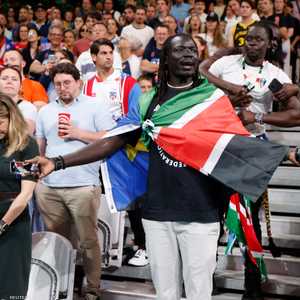 رد فعل أحد مشجعي جنوب السودان بعد الخلل الفني