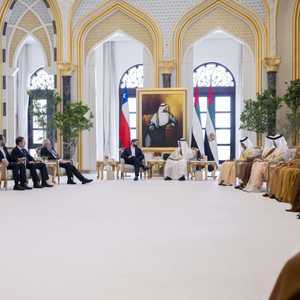 رئيس دولة الإمارات والرئيس التشيلي