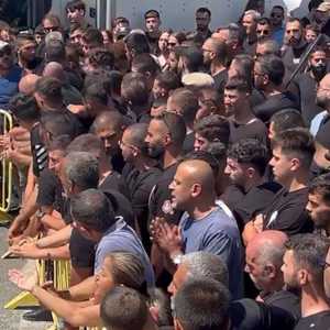 جانب من المتظاهرين