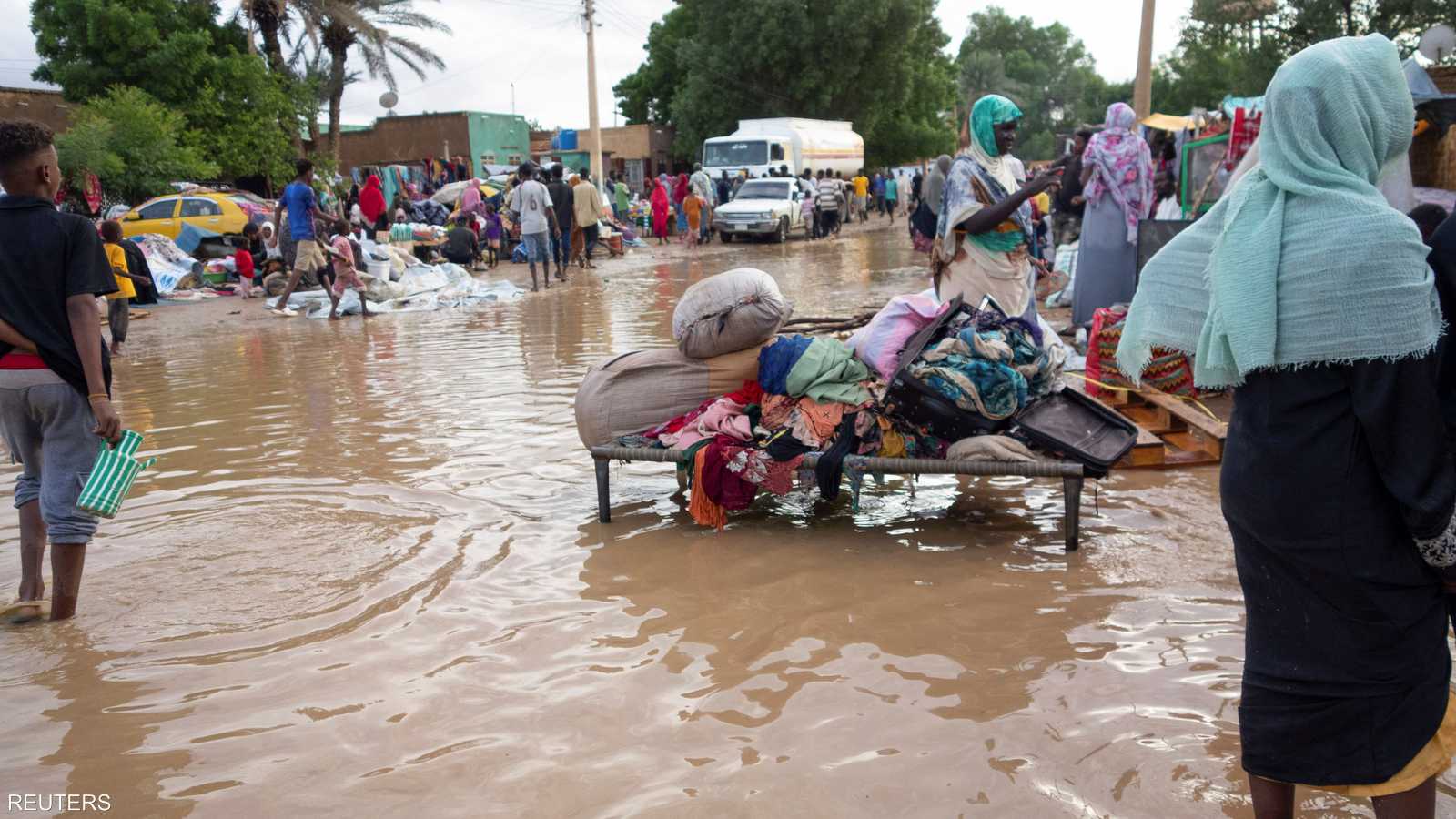 الأمطار الغزيرة فاقمت معاناة أكثر من مليون نازح سوداني بكسلا