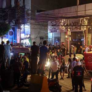 قرب موقع الهجوم في الضاحية الجنوبية