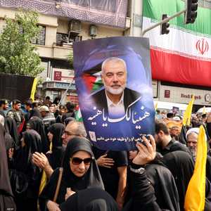 تظاهرة منددى باغتيال هنية في طهران