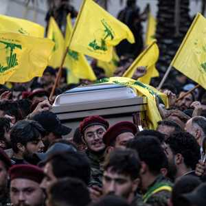 جانب من تشييع جثمان القيادي بحزب الله فؤاد شكر