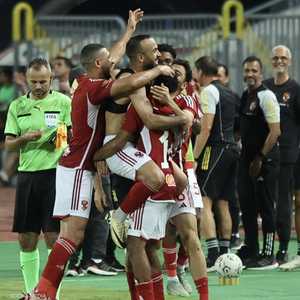 من مباراة الأهلي وسموحة