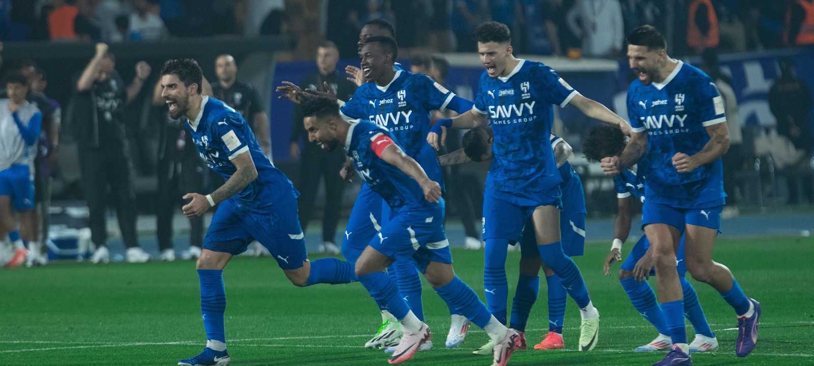 فرحة لاعبي الهلال