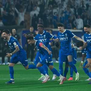 فرحة لاعبي الهلال