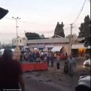 أحد الإصابات داخل السيارة بحالة حرجة