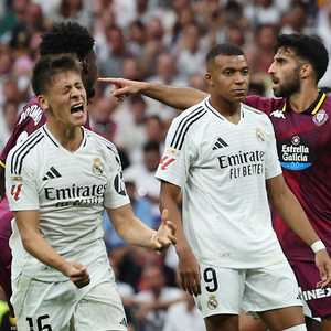 مبابي شارك مع ريال مدريد بالدوري الإسباني