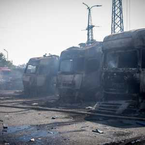 من آثار القصف الروسي واسع النطاق على أوكرانيا