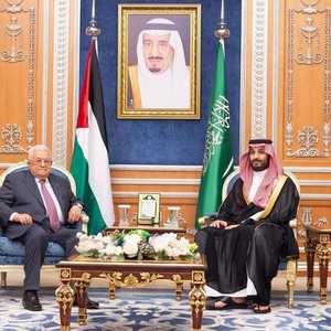 محمد بن سلمان وعباس في الرياض