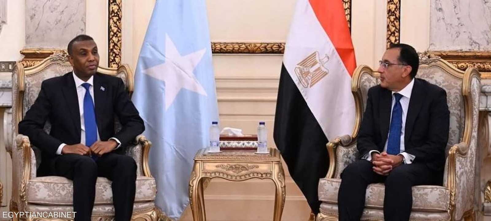 مدبولي خلال استقباله بري