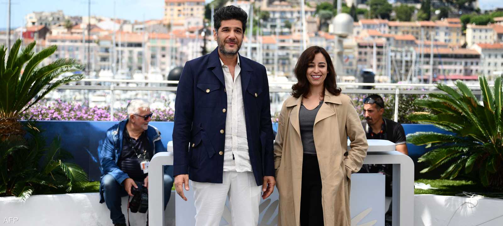 الممثلة نسرين الراضي والمخرج نبيل عيوش