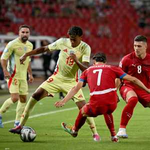 لامين يامال تميز بالمراوغات الرائعة مع إسبانيا وبرشلونة