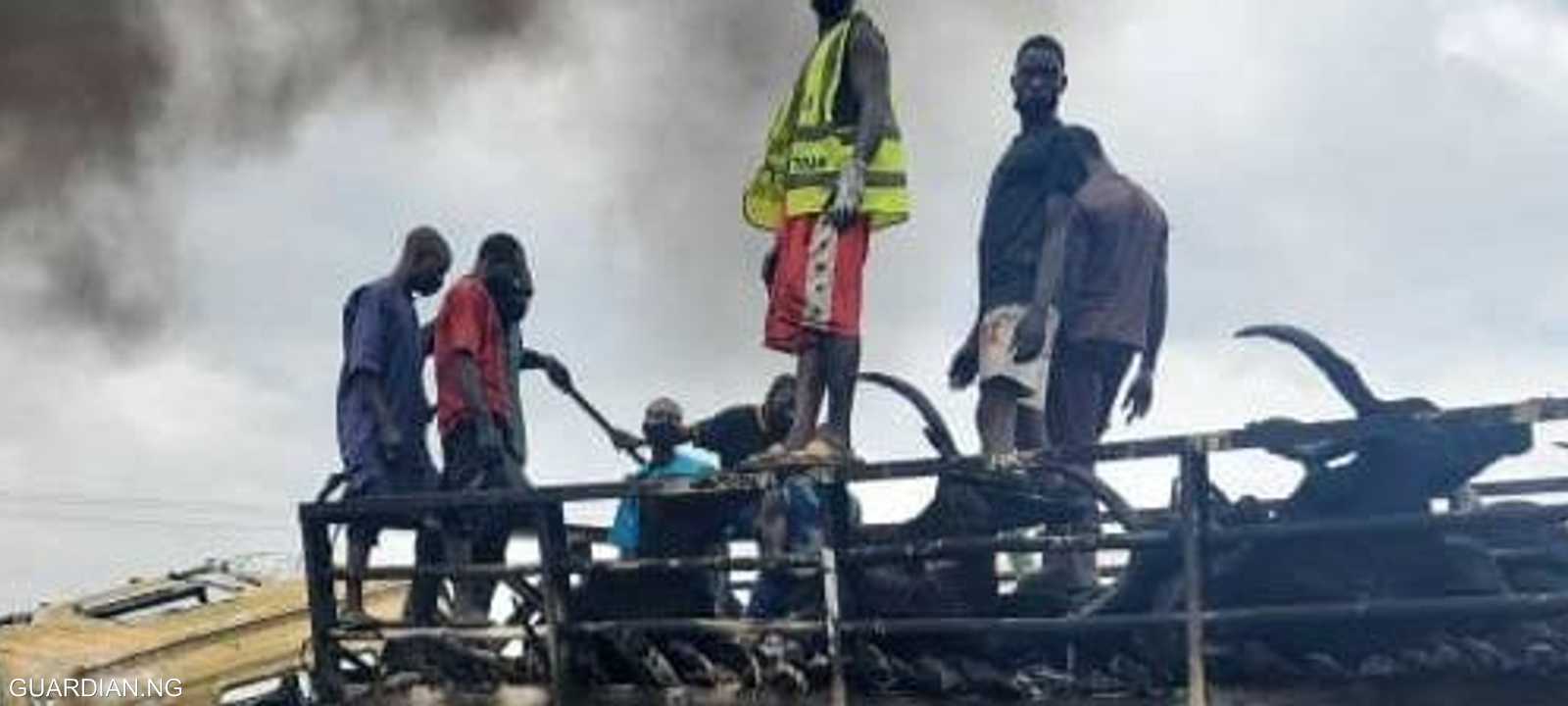 الانفجار سبب أيضا نفوق العشرات من الماشية