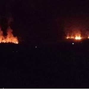 صورة متداولة لآثار غارة جوية على طرطوس