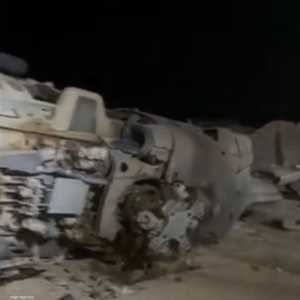 من موقع حادث تحطم المروحية "يو إتش 60 بلاك هوك"