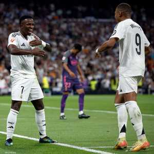 فينيسيوس جونيور يحتفل بتسجيله هدفا في مرمى إسبانيول